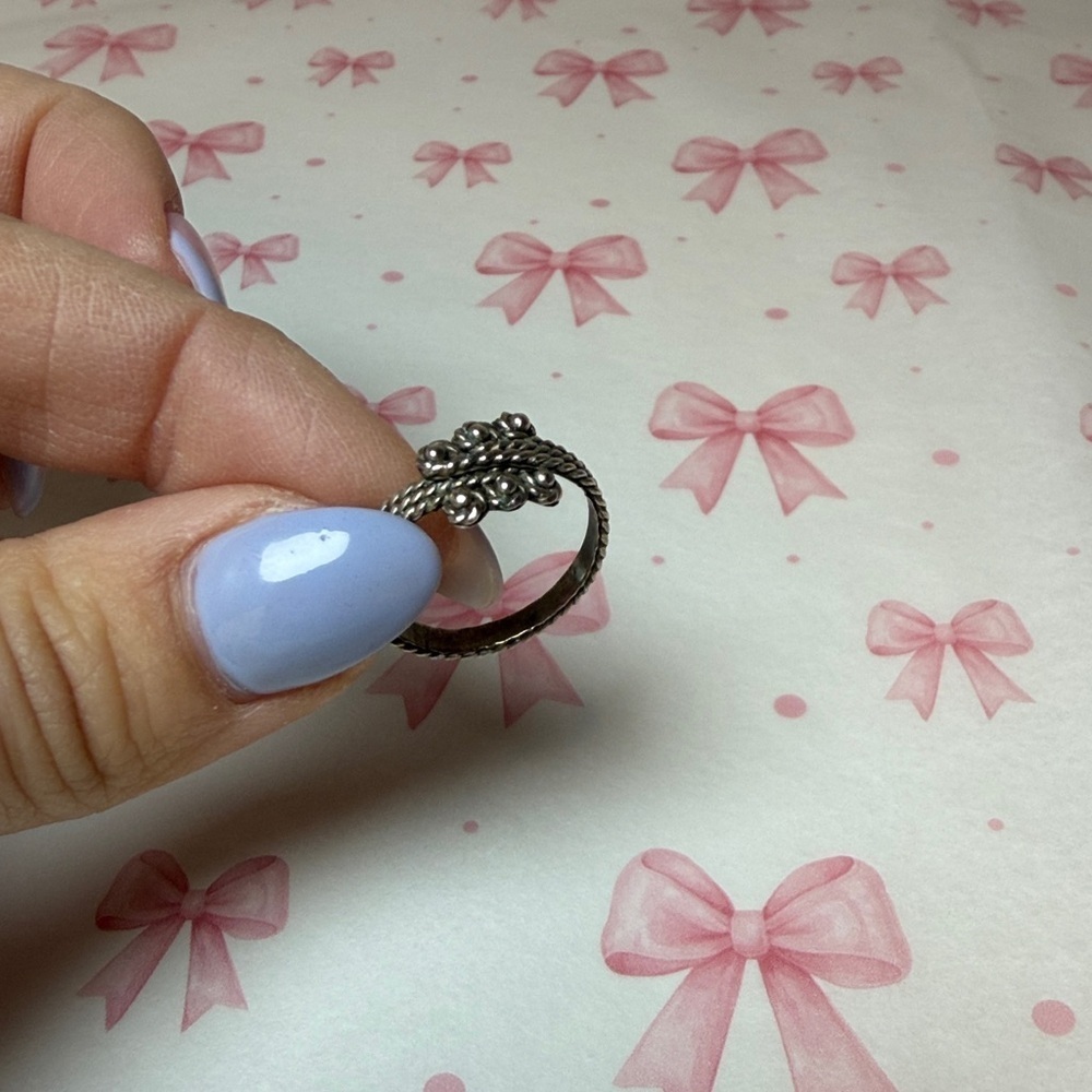 Vintage Rope Chain Ring - sterling silver - Picture 2 of 3